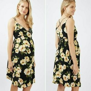 Topshop Maternity Garden Floral Wrap Dress